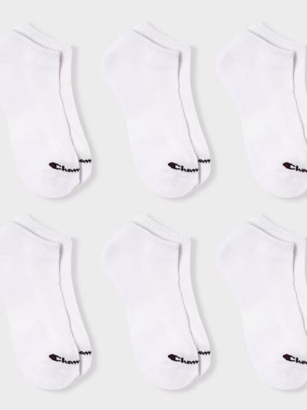 Champion Men's Low Cut Athletic Socks, 6-Pack